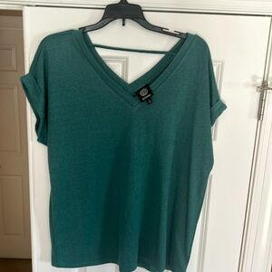 Strap detail knit tee